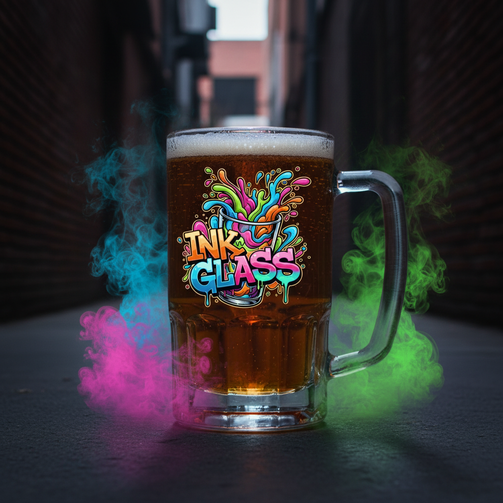 Vaso Schopero Irlanda - Ink Glass